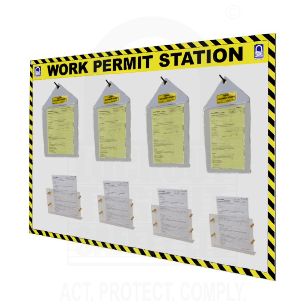 Custom Large Work Permit Station Custom Large Work Permit Station